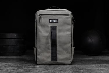 Nobull Waxed Canvas Men's Backpacks Grey | Australia (NR2950)